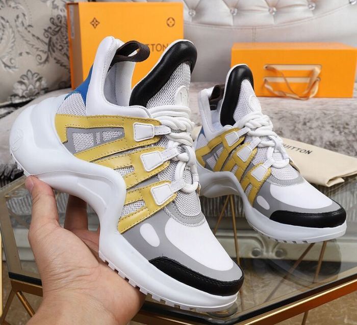 Louis Vuitton Women Shoes Sneakers Luxury Brand Design Fashion LV ARCHLIGHT SNEAKER with Original Box