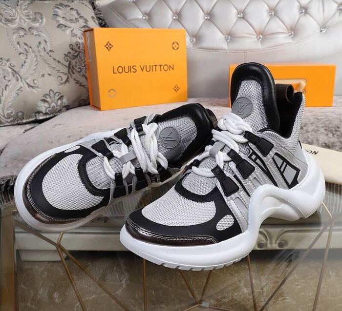 Louis Vuitton Women Shoes Sneakers Luxury Brand Design Fashion LV ARCHLIGHT SNEAKER with Original Box