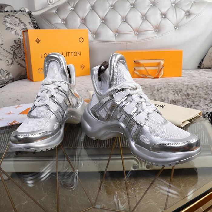 Louis Vuitton Women Shoes Sneakers Luxury Brand Design Fashion LV ARCHLIGHT SNEAKER with Original Box