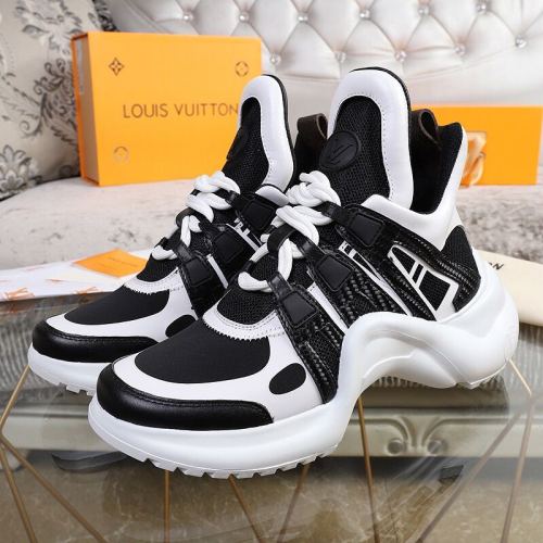 Louis Vuitton Women Shoes Sneakers Luxury Brand Design Fashion LV ARCHLIGHT SNEAKER with Original Box