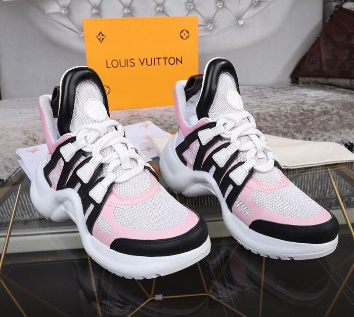 Louis Vuitton Women Shoes Sneakers Luxury Brand Design Fashion LV ARCHLIGHT SNEAKER with Original Box