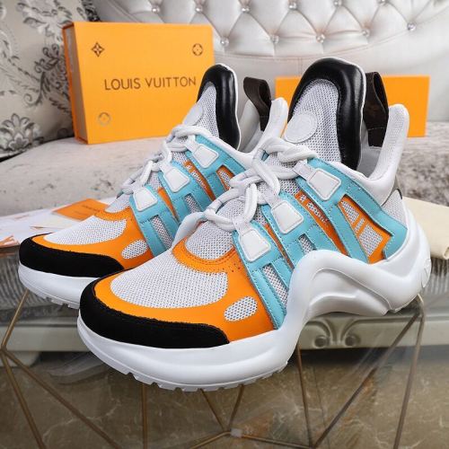 Louis Vuitton Women Shoes Sneakers Luxury Brand Design Fashion LV ARCHLIGHT SNEAKER with Original Box