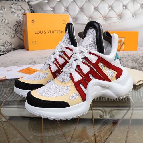 Louis Vuitton Women Shoes Sneakers Luxury Brand Design Fashion LV ARCHLIGHT SNEAKER with Original Box
