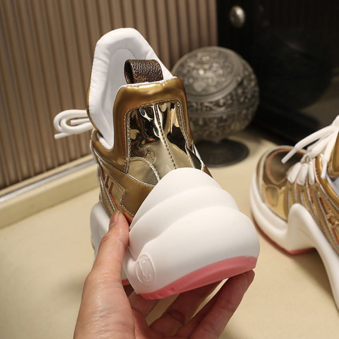 Louis Vuitton Women Shoes Sneakers Luxury Brand Design Fashion LV ARCHLIGHT SNEAKER with Original Box