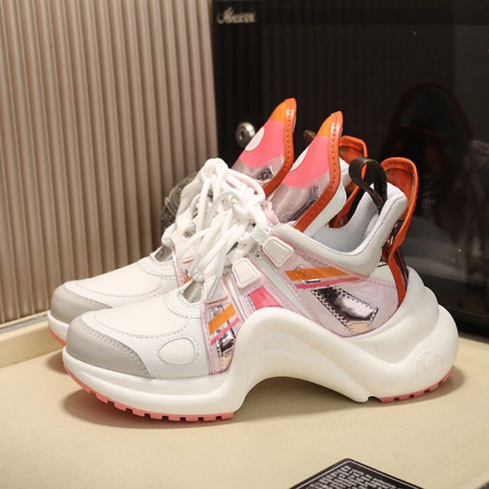 Louis Vuitton Women Shoes Sneakers Luxury Brand Design Fashion LV ARCHLIGHT SNEAKER with Original Box
