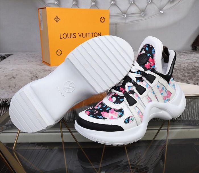 Louis Vuitton Women Shoes Sneakers Luxury Brand Design Fashion LV ARCHLIGHT SNEAKER with Original Box