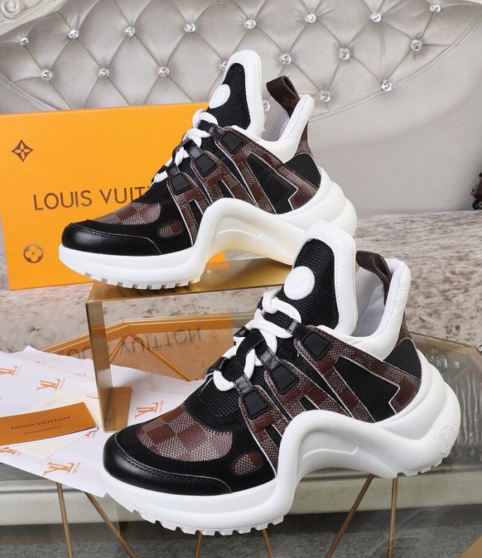 Louis Vuitton Women Shoes Sneakers Luxury Brand Design Fashion LV ARCHLIGHT SNEAKER with Original Box
