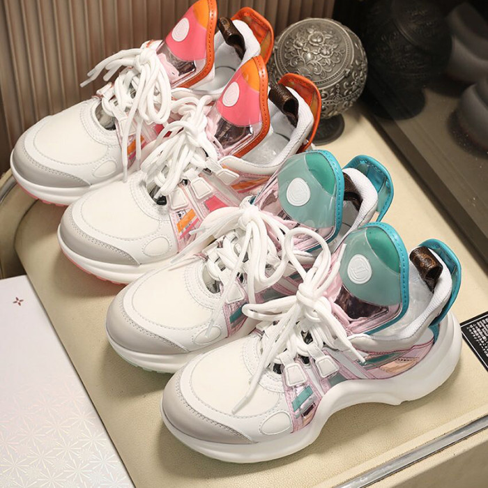 Louis Vuitton Women Shoes Sneakers Luxury Brand Design Fashion LV ARCHLIGHT SNEAKER with Original Box