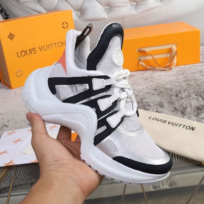 Louis Vuitton Women Shoes Sneakers Luxury Brand Design Fashion LV ARCHLIGHT SNEAKER with Original Box