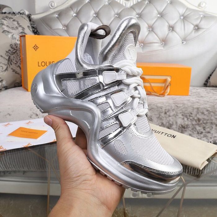 Louis Vuitton Women Shoes Sneakers Luxury Brand Design Fashion LV ARCHLIGHT SNEAKER with Original Box