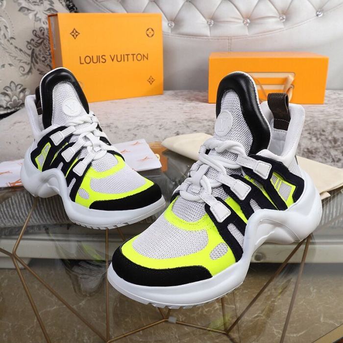 Louis Vuitton Women Shoes Sneakers Luxury Brand Design Fashion LV ARCHLIGHT SNEAKER with Original Box