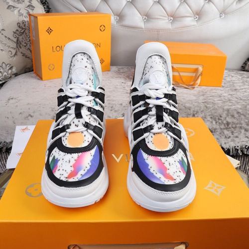 Louis Vuitton Women Shoes Sneakers Luxury Brand Design Fashion LV ARCHLIGHT SNEAKER with Original Box