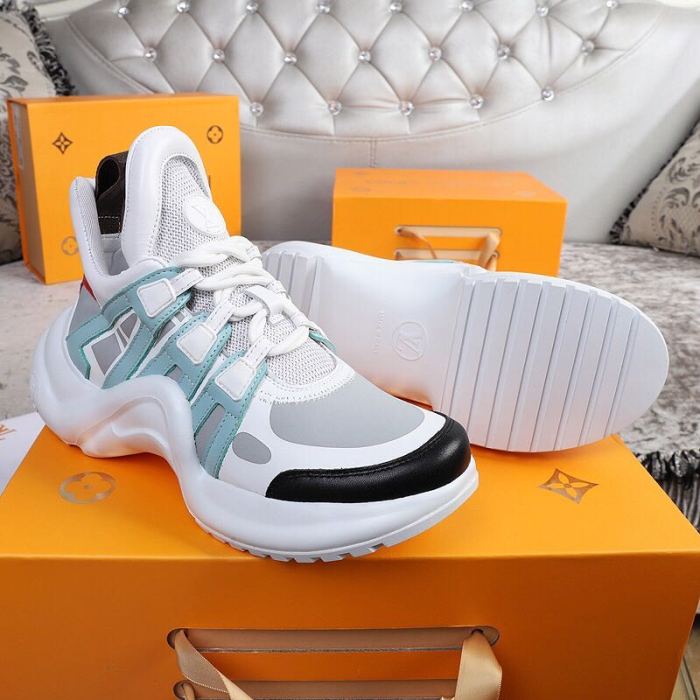 Louis Vuitton Women Shoes Sneakers Luxury Brand Design Fashion LV ARCHLIGHT SNEAKER with Original Box