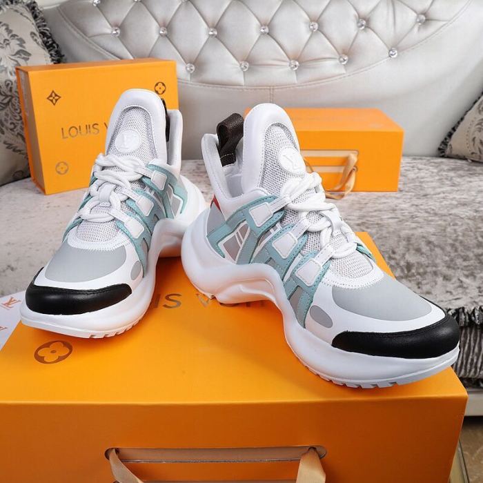 Louis Vuitton Women Shoes Sneakers Luxury Brand Design Fashion LV ARCHLIGHT SNEAKER with Original Box