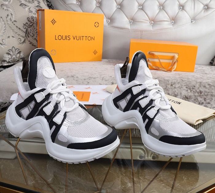 Louis Vuitton Women Shoes Sneakers Luxury Brand Design Fashion LV ARCHLIGHT SNEAKER with Original Box