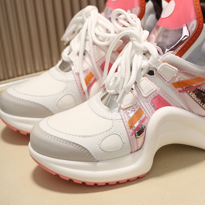 Louis Vuitton Women Shoes Sneakers Luxury Brand Design Fashion LV ARCHLIGHT SNEAKER with Original Box