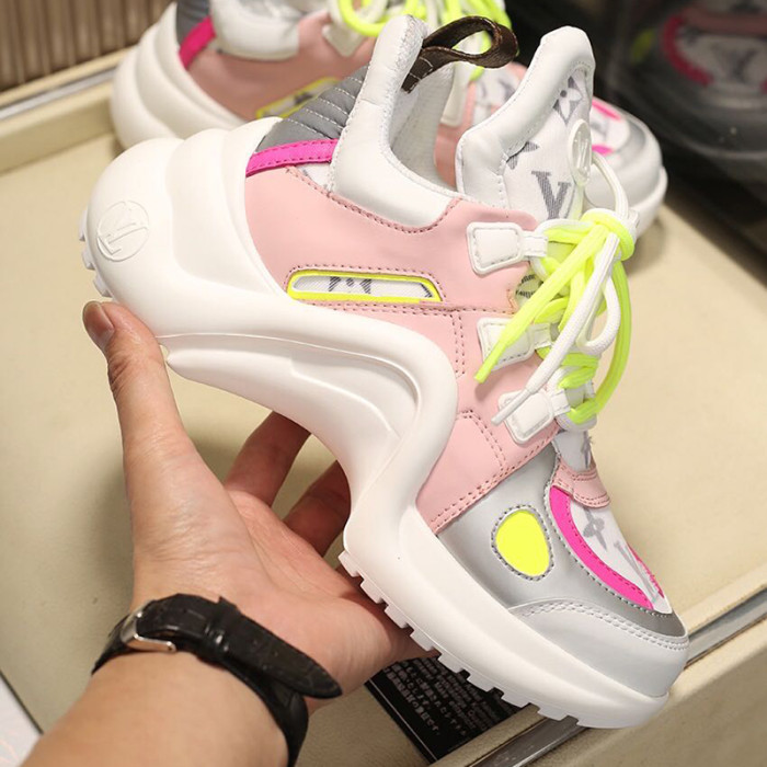 Louis Vuitton Women Shoes Sneakers Luxury Brand Design Fashion LV ARCHLIGHT SNEAKER with Original Box