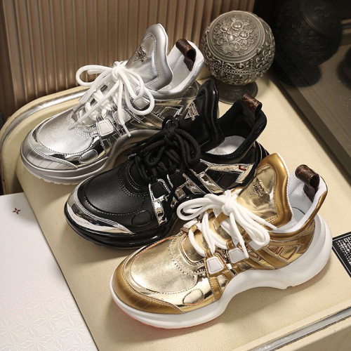 Louis Vuitton Women Shoes Sneakers Luxury Brand Design Fashion LV ARCHLIGHT SNEAKER with Original Box