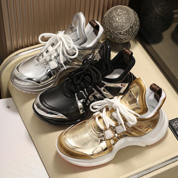 Louis Vuitton Women Shoes Sneakers Luxury Brand Design Fashion LV ARCHLIGHT SNEAKER with Original Box