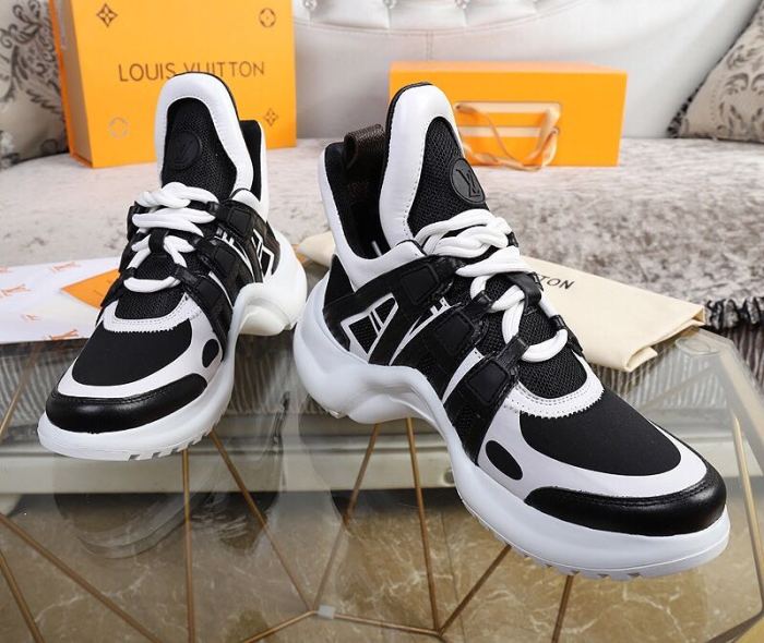 Louis Vuitton Women Shoes Sneakers Luxury Brand Design Fashion LV ARCHLIGHT SNEAKER with Original Box