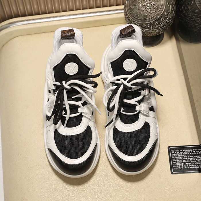 Louis Vuitton Women Shoes Sneakers Luxury Brand Design Fashion LV ARCHLIGHT SNEAKER with Original Box