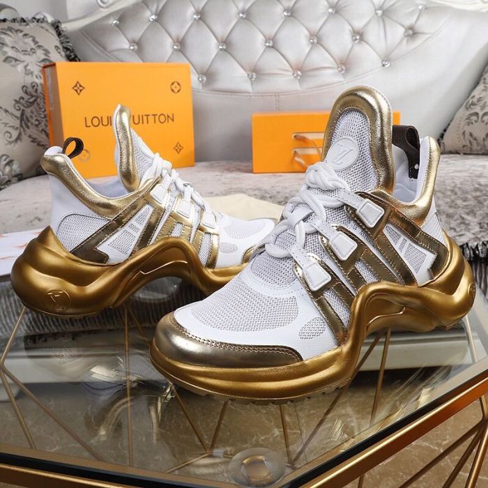 Louis Vuitton Women Shoes Sneakers Luxury Brand Design Fashion LV ARCHLIGHT SNEAKER with Original Box