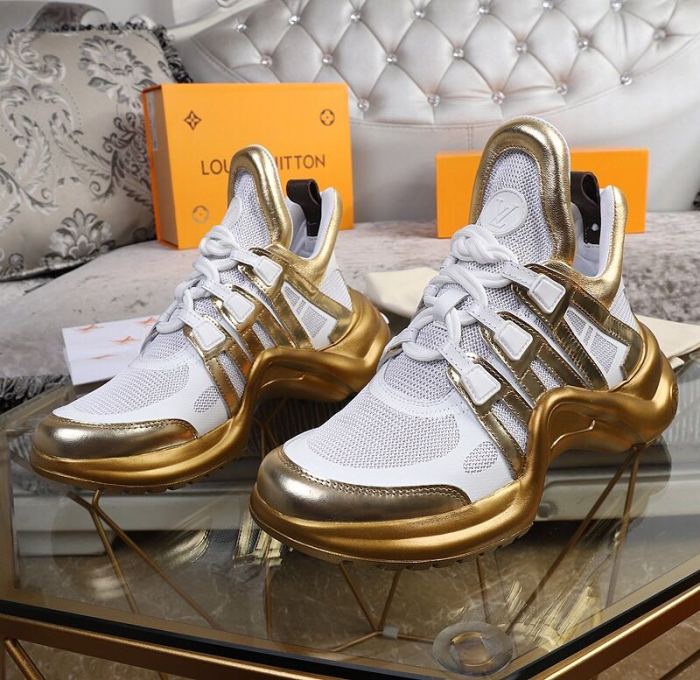 Louis Vuitton Women Shoes Sneakers Luxury Brand Design Fashion LV ARCHLIGHT SNEAKER with Original Box
