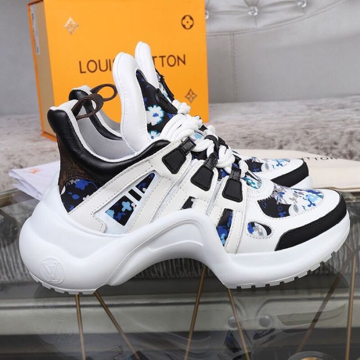 Louis Vuitton Women Shoes Sneakers Luxury Brand Design Fashion LV ARCHLIGHT SNEAKER with Original Box