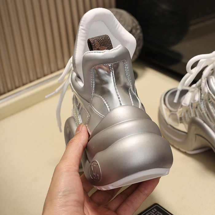 Louis Vuitton Women Shoes Sneakers Luxury Brand Design Fashion LV ARCHLIGHT SNEAKER with Original Box
