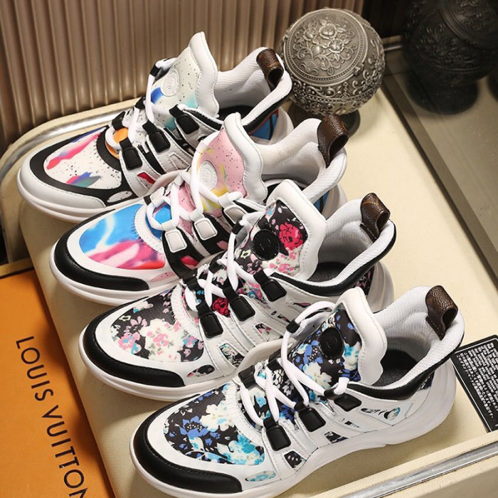 Louis Vuitton Women Shoes Sneakers Luxury Brand Design Fashion LV ARCHLIGHT SNEAKER with Original Box