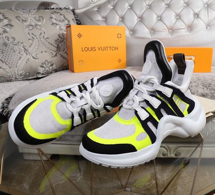 Louis Vuitton Women Shoes Sneakers Luxury Brand Design Fashion LV ARCHLIGHT SNEAKER with Original Box