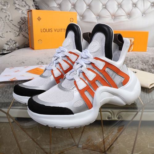 Louis Vuitton Women Shoes Sneakers Luxury Brand Design Fashion LV ARCHLIGHT SNEAKER with Original Box