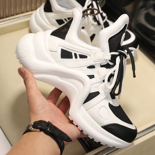 Louis Vuitton Women Shoes Sneakers Luxury Brand Design Fashion LV ARCHLIGHT SNEAKER with Original Box