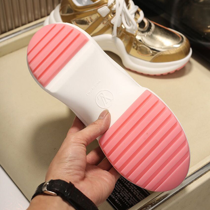 Louis Vuitton Women Shoes Sneakers Luxury Brand Design Fashion LV ARCHLIGHT SNEAKER with Original Box