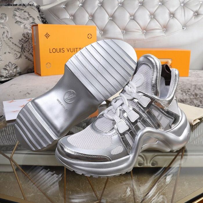 Louis Vuitton Women Shoes Sneakers Luxury Brand Design Fashion LV ARCHLIGHT SNEAKER with Original Box