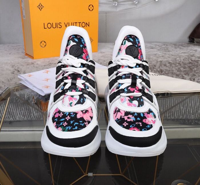 Louis Vuitton Women Shoes Sneakers Luxury Brand Design Fashion LV ARCHLIGHT SNEAKER with Original Box