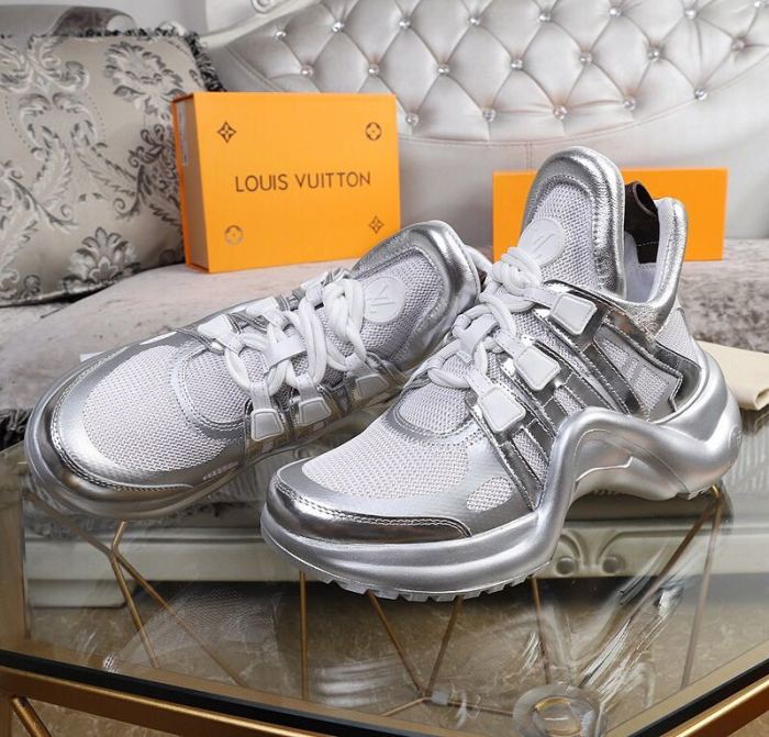 Louis Vuitton Women Shoes Sneakers Luxury Brand Design Fashion LV ARCHLIGHT SNEAKER with Original Box