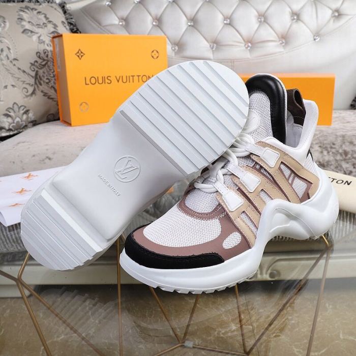 Louis Vuitton Women Shoes Sneakers Luxury Brand Design Fashion LV ARCHLIGHT SNEAKER with Original Box