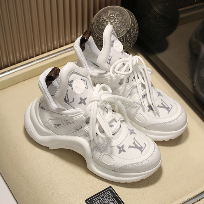 Louis Vuitton Women Shoes Sneakers Luxury Brand Design Fashion LV ARCHLIGHT SNEAKER with Original Box