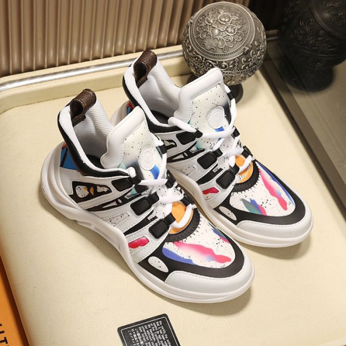 Louis Vuitton Women Shoes Sneakers Luxury Brand Design Fashion LV ARCHLIGHT SNEAKER with Original Box