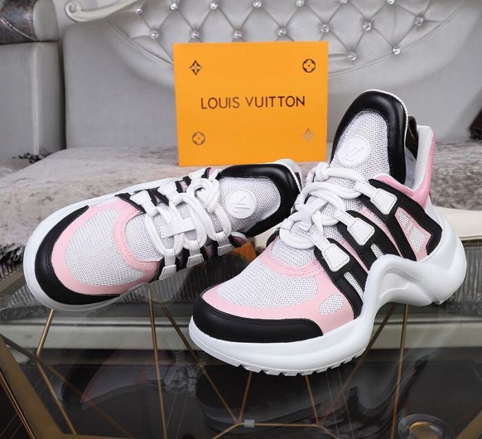 Louis Vuitton Women Shoes Sneakers Luxury Brand Design Fashion LV ARCHLIGHT SNEAKER with Original Box