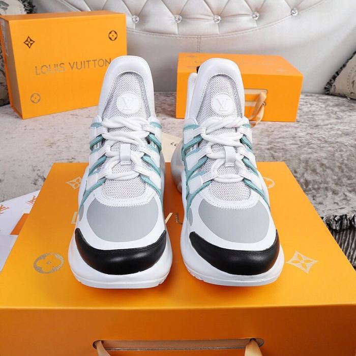 Louis Vuitton Women Shoes Sneakers Luxury Brand Design Fashion LV ARCHLIGHT SNEAKER with Original Box