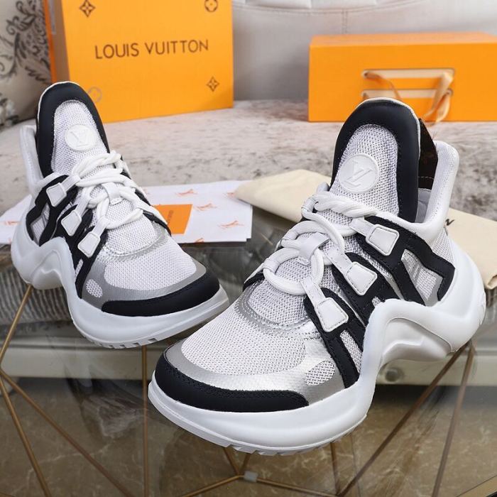 Louis Vuitton Women Shoes Sneakers Luxury Brand Design Fashion LV ARCHLIGHT SNEAKER with Original Box