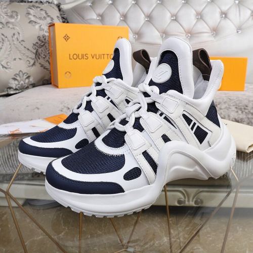 Louis Vuitton Women Shoes Sneakers Luxury Brand Design Fashion LV ARCHLIGHT SNEAKER with Original Box