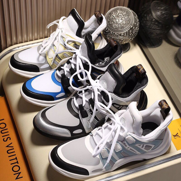 Louis Vuitton Women Shoes Sneakers Luxury Brand Design Fashion LV ARCHLIGHT SNEAKER with Original Box