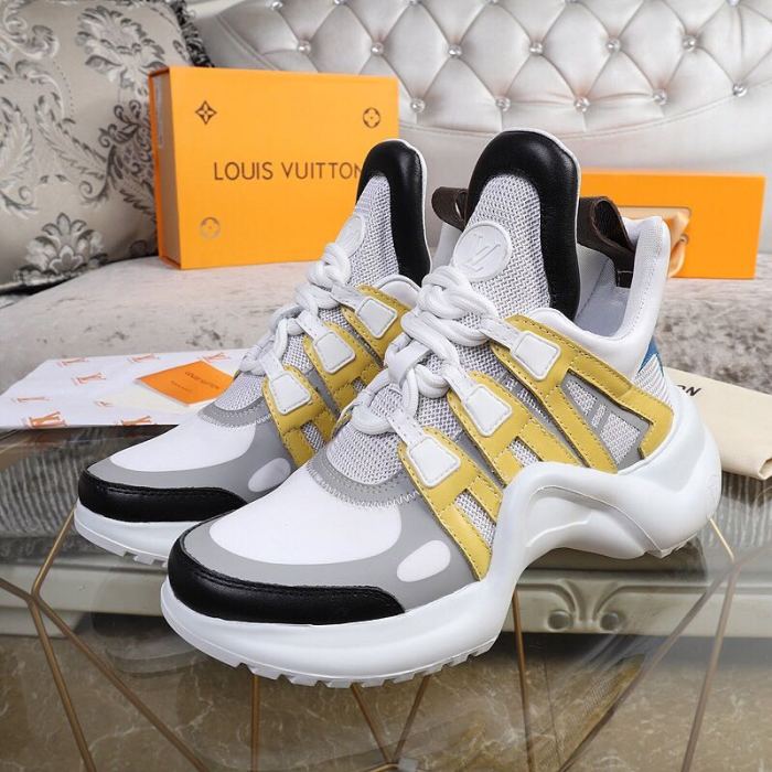 Louis Vuitton Women Shoes Sneakers Luxury Brand Design Fashion LV ARCHLIGHT SNEAKER with Original Box