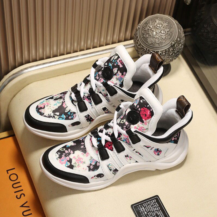 Louis Vuitton Women Shoes Sneakers Luxury Brand Design Fashion LV ARCHLIGHT SNEAKER with Original Box
