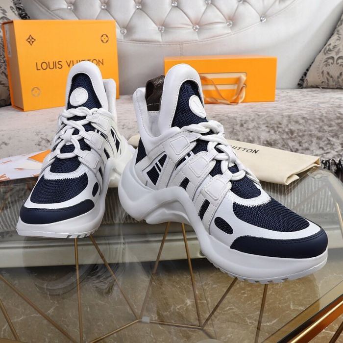 Louis Vuitton Women Shoes Sneakers Luxury Brand Design Fashion LV ARCHLIGHT SNEAKER with Original Box