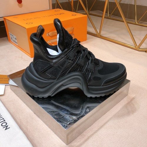 Louis Vuitton Women Shoes Sneakers Luxury Brand Design Fashion LV ARCHLIGHT SNEAKER with Original Box