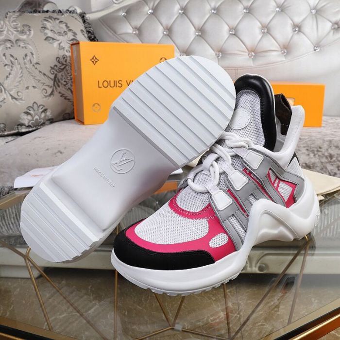 Louis Vuitton Women Shoes Sneakers Luxury Brand Design Fashion LV ARCHLIGHT SNEAKER with Original Box